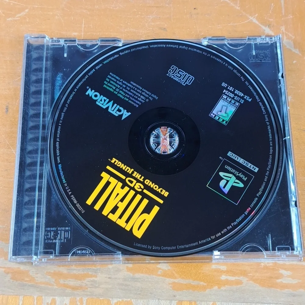 Vintage Playstation 1 lot of 2 games Pitfall 3d & Big Strike Bowling Not Tested